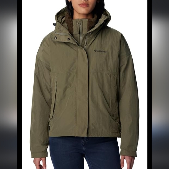 NWT $260.00 Columbia Womens Laurelwoods II Interchange Jacket Green Plus Size 2X - Picture 1 of 11